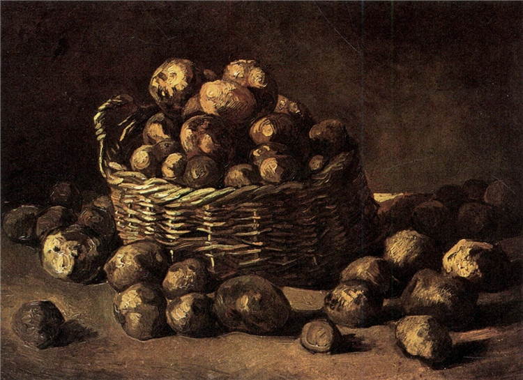 Basket Of Potatoes Van Gogh Oil Painting